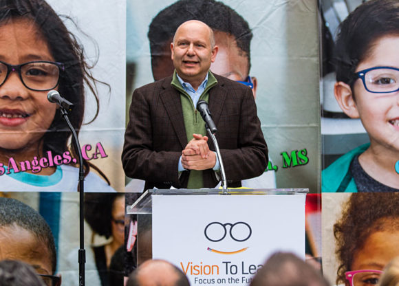 Chris Meledandri, CEO of Illumination, accepts the Civic Leader Award