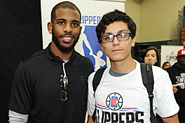Los Angeles Clippers at Vision To Learn event