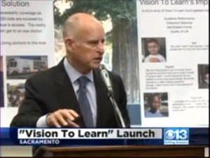 Governor Brown Talks About Vision To Learn
