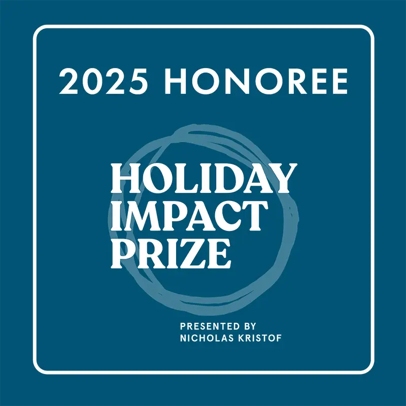 2025 Honoree, Holiday Impact Prize, Presented by Nicholas Kristof