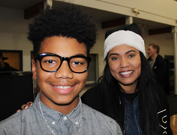 Ayesha Curry with student