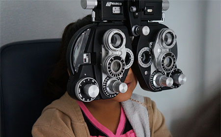 Eye Screening in mobile clinic