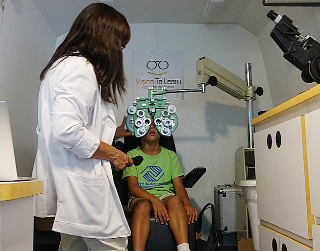 Providing eye exams for kids in Boys & Girls Clubs