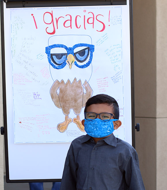 Gracias! from the students of Hemet Elementary