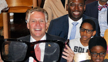 Gov. Terry McAuliffe and Mayor Levar Stoney on hand in Richmond